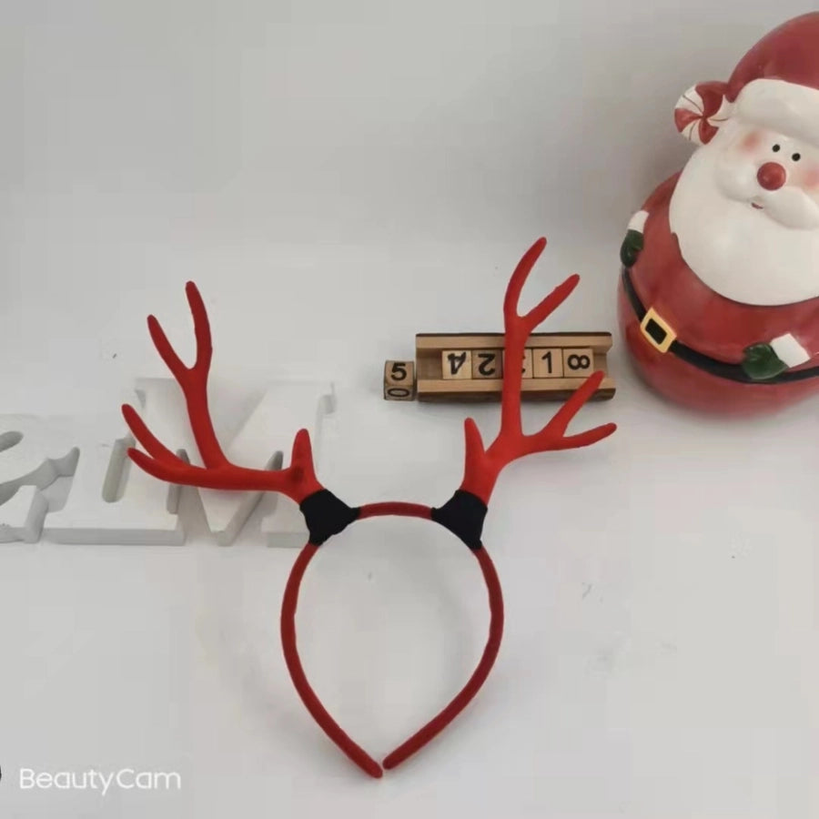 Internet Celebrity  Christmas Girl Heart Christmas Hair Band Cute Elk Horn Hair Accessories Pressure Hair Band