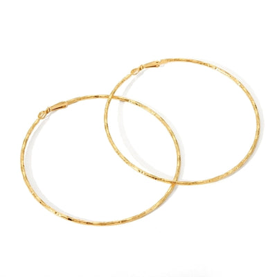 1 Pair IG Style Exaggerated Circle Solid Color Plating 304 Stainless Steel 18K Gold Plated Earrings