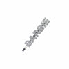 elegant sweet letter alloy plating inlay rhinestones hair clip