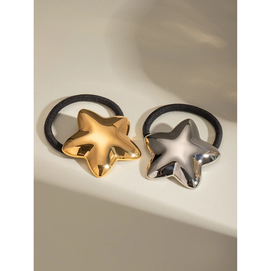 Women's Casual Classic Style Pentagram 304 Stainless Steel Hair Tie