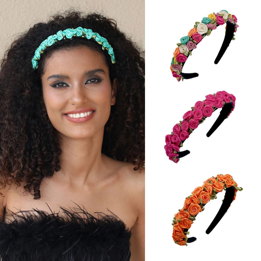 sweet flower cloth hair band