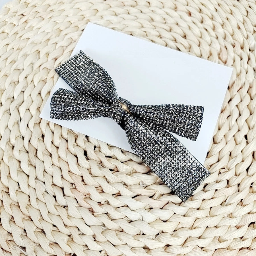 Women's Simple Style Classic Style Bow Knot Alloy Rhinestone Inlay Rhinestones Hair Clip