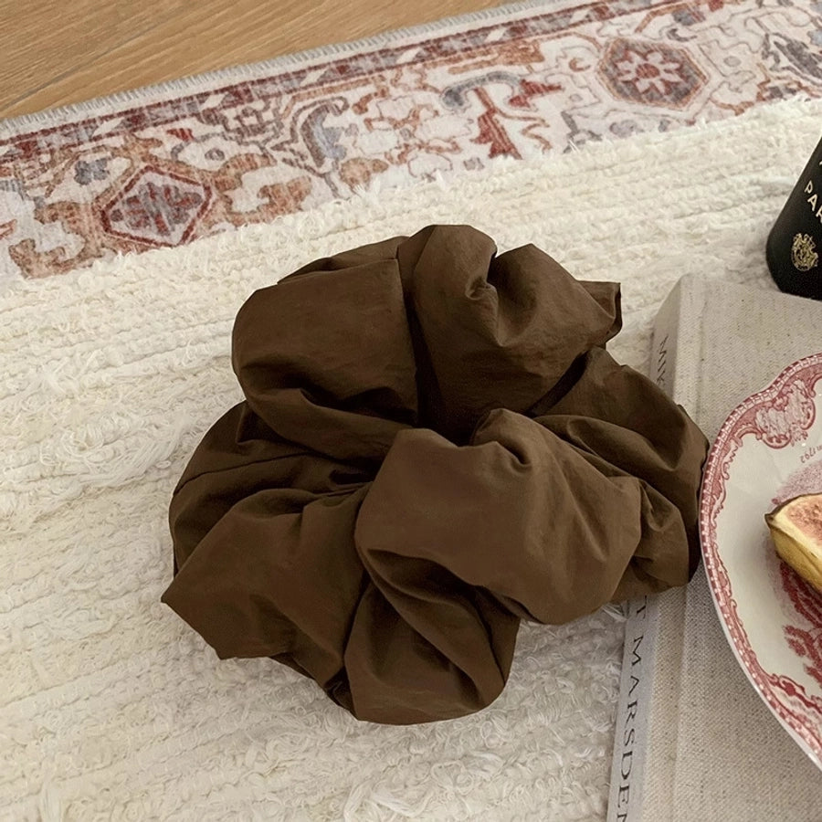 Fluffy Puff French Cream Morandi High-Grade Sausage Ring Retro High-Grade Tie up a Bun Hairstyle Hair Accessories