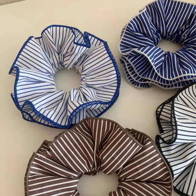 Women's Lady Stripe Cloth Hair Tie