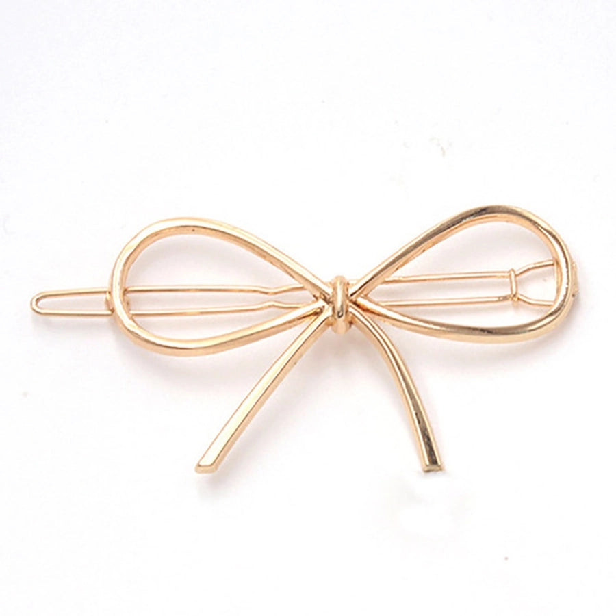 fashion geometric metal plating hair clip