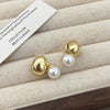 1 Pair Elegant Lady Geometric Heart Shape Plating Alloy Drop Earrings Ear Studs