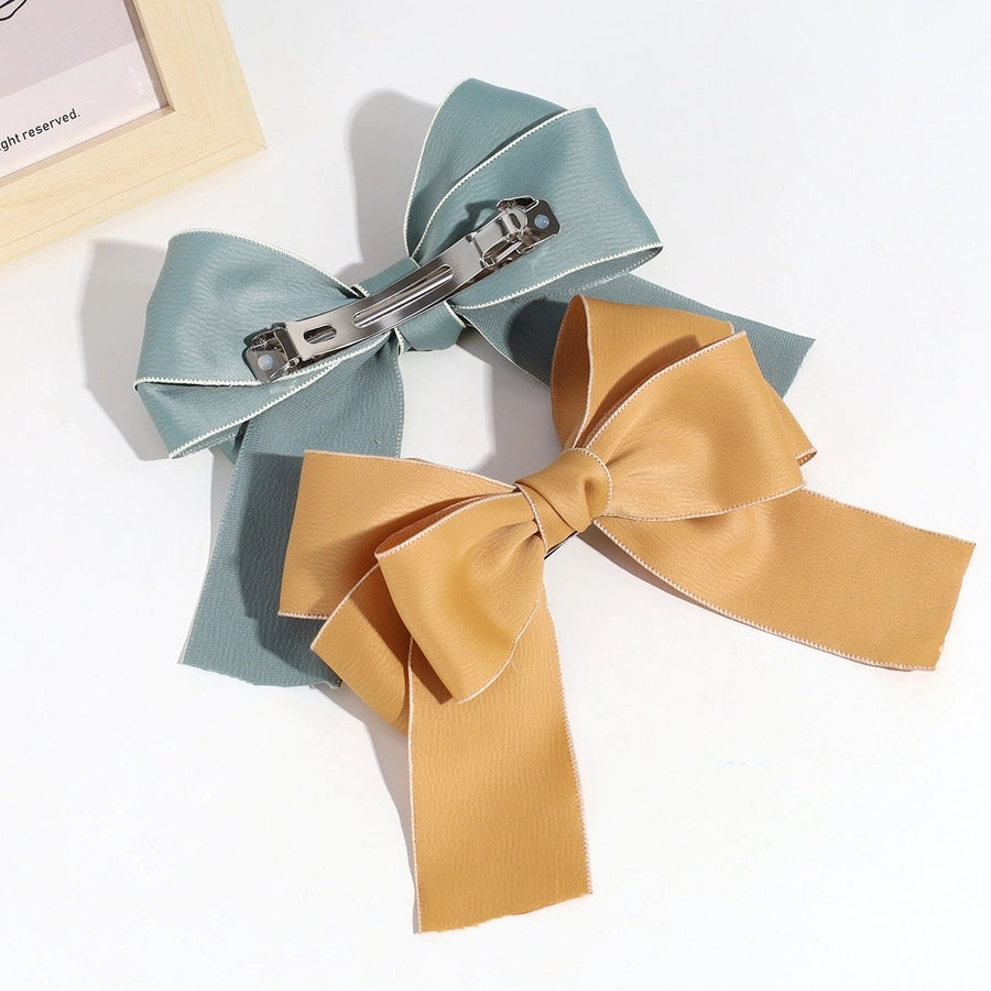 sweet bow knot polyester hair clip