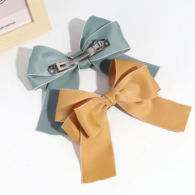 sweet bow knot polyester hair clip
