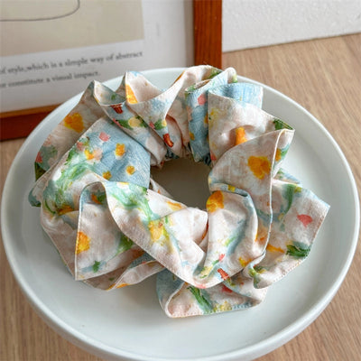 Women's Simple Style Classic Style Color Block Cloth Handmade Hair Tie