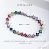 Wholesale Jewelry Elegant Classic Style Leaf Four Leaf Clover Copper Zircon Plating Bracelets Tennis Chain