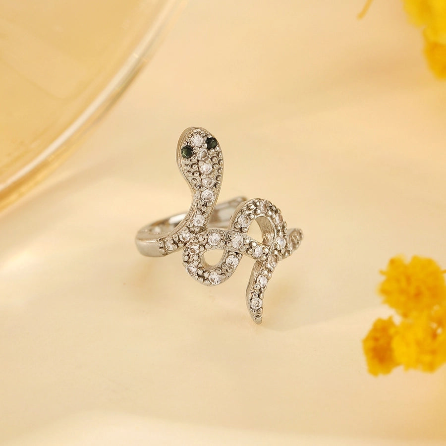 1 Piece Elegant Snake Copper Ear Cuffs