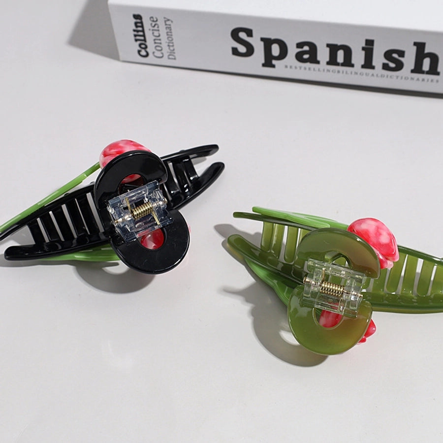 women's elegant sweet tulip plastic hair claws