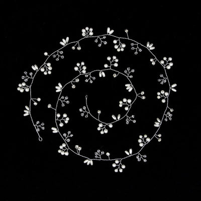 brides lengthened bridal handmade pearl hairband wedding accessories