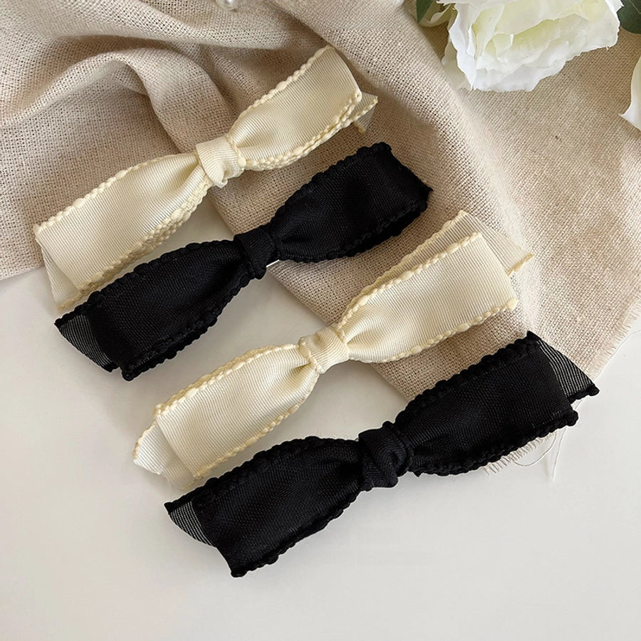 Spring and Summer New Arrival Bow Headwear  Hairpin Women's Side Bangs Clip Beautiful Back of Head Hair Accessories
