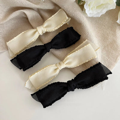 Spring and Summer New Arrival Bow Headwear  Hairpin Women's Side Bangs Clip Beautiful Back of Head Hair Accessories