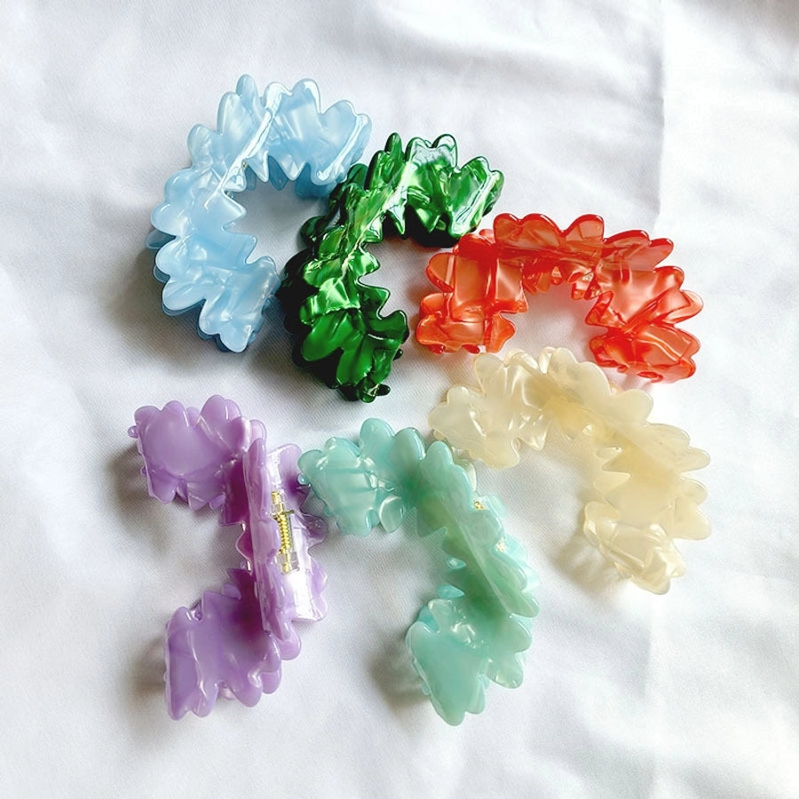 Women's Casual Simple Style Streetwear Solid Color Acetic acid sheets Hair Claws