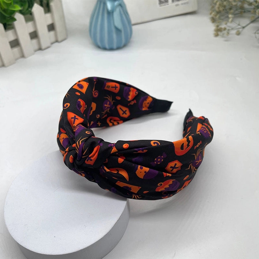 funny halloween pattern pumpkin spider polyester hair band