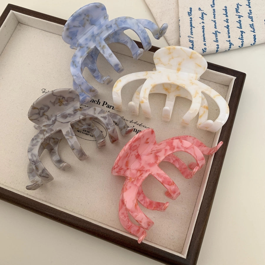 Women's Basic Simple Style Solid Color Acetic acid sheets Hair Claws