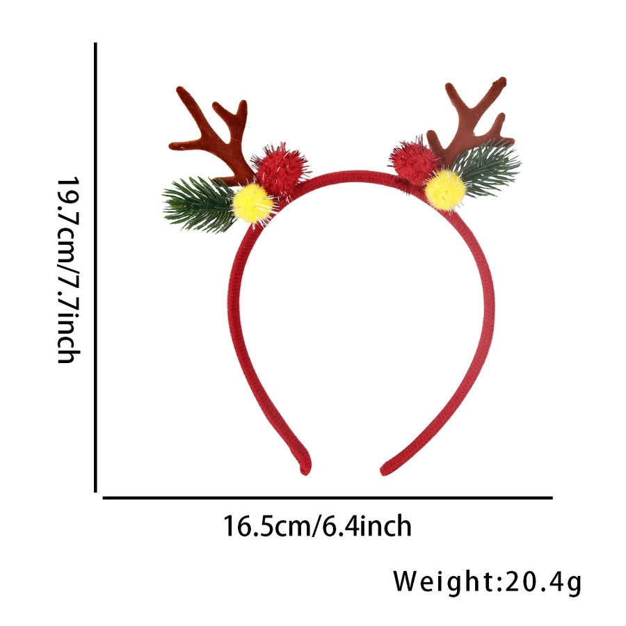 Christmas Cartoon Style Cute Women's Antlers Plastic Hair Band