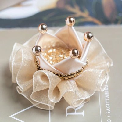 Girl'S Simple Style Classic Style Flower Cloth Sequins Hair Tie