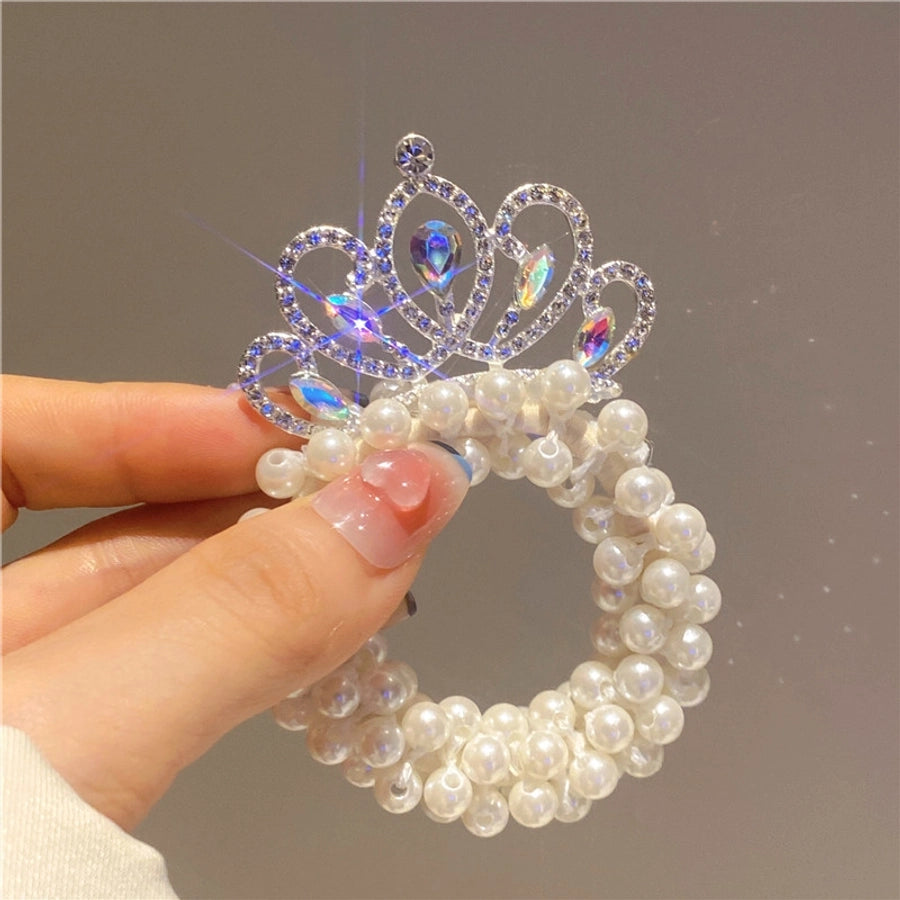 cute crown plastic hair tie