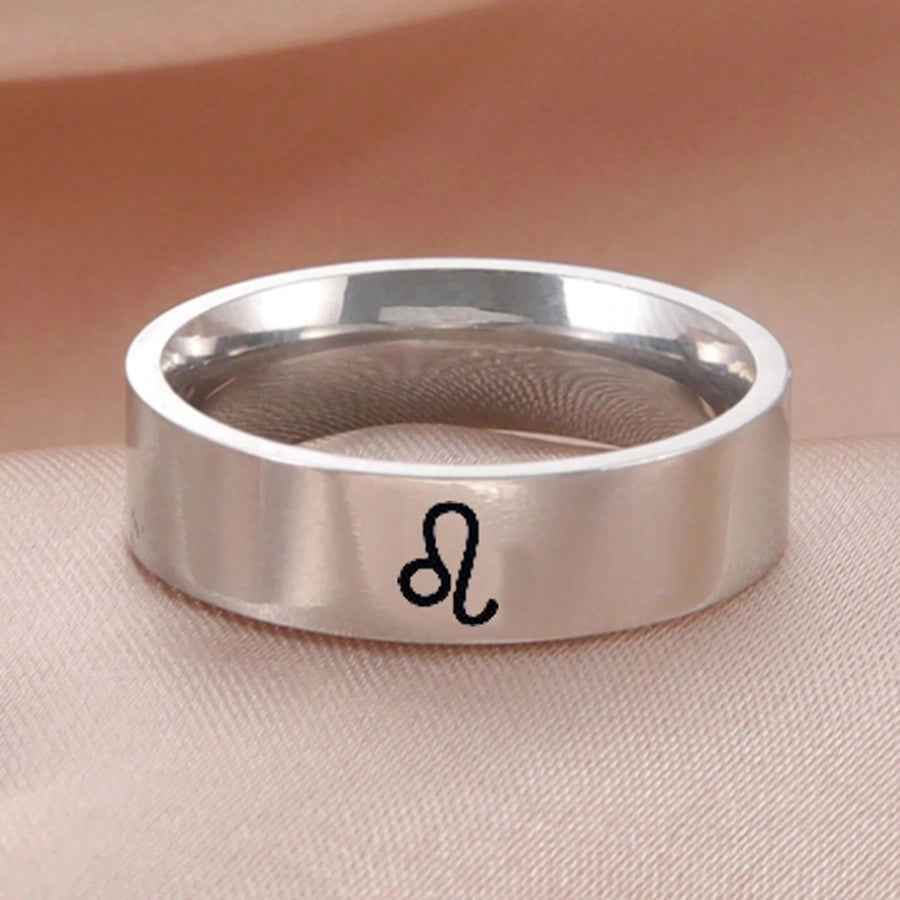Jewelry French Style Simple Style Commute Constellation 304 Stainless Steel Rings