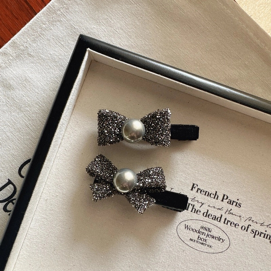 Women's Elegant Bow Knot Rhinestone Hair Clip
