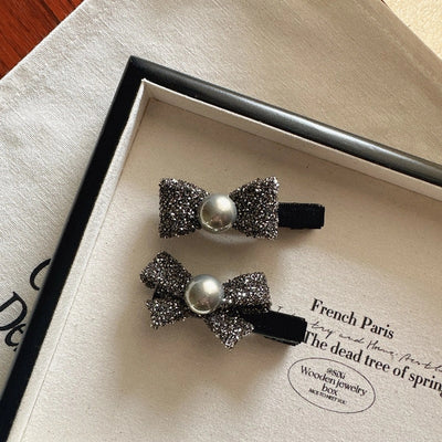 Women's Elegant Bow Knot Rhinestone Hair Clip