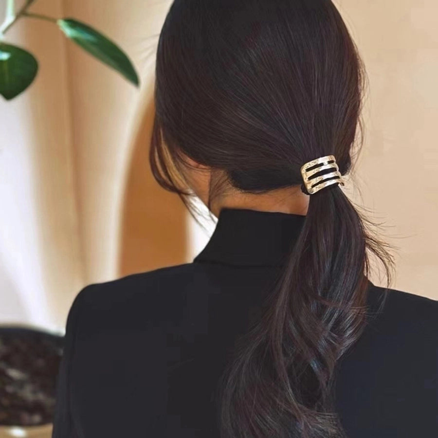 Women's Exaggerated Geometric Alloy Hair Tie