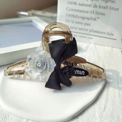 Korean Style Gentle Flower Small Hairpin Female Niche Design Summer  Head Clip Light Luxury High-end Headwear