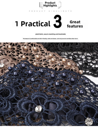 Plum Blossom Hollow Hair Band Nail Beads Shake Voice Internet Celebrity Wide Edge Pressed Hair Covering White Hair Headband Women's Headdress Headgear Hair Band