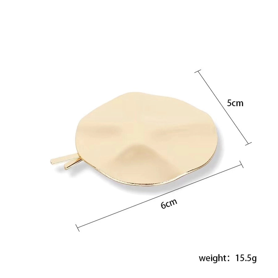 Women's Artistic British Style Round Alloy Hair Clip