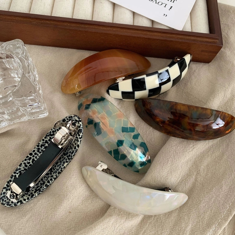 Women's Casual Simple Style Streetwear Lattice Acetic acid sheets Hair Clip