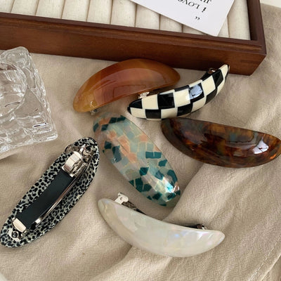 Women's Casual Simple Style Streetwear Lattice Acetic acid sheets Hair Clip