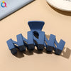 fashion solid color plastic metal hair claws 1 piece