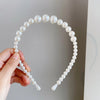 women's vintage style geometric artificial pearl hair band