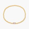 Simple Style Rectangle 201 Stainless Steel 304 Stainless Steel 18K Gold Plated Zircon Beaded Chain Bracelets In Bulk