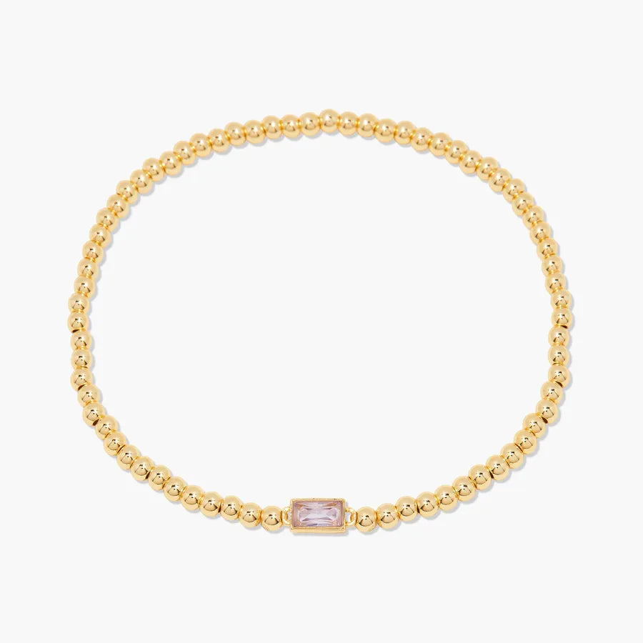 Simple Style Rectangle 201 Stainless Steel 304 Stainless Steel 18K Gold Plated Zircon Beaded Chain Bracelets In Bulk