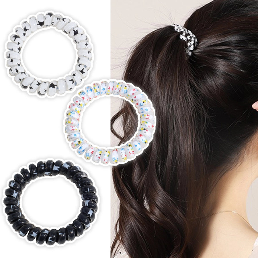 cute star plastic hair tie