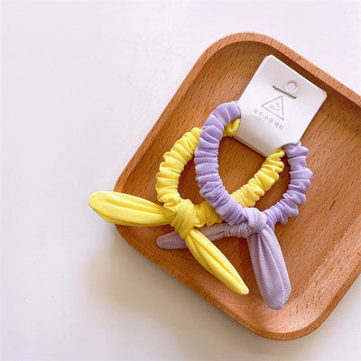 Kid'S Cute Simple Style Solid Color Cloth Hair Tie