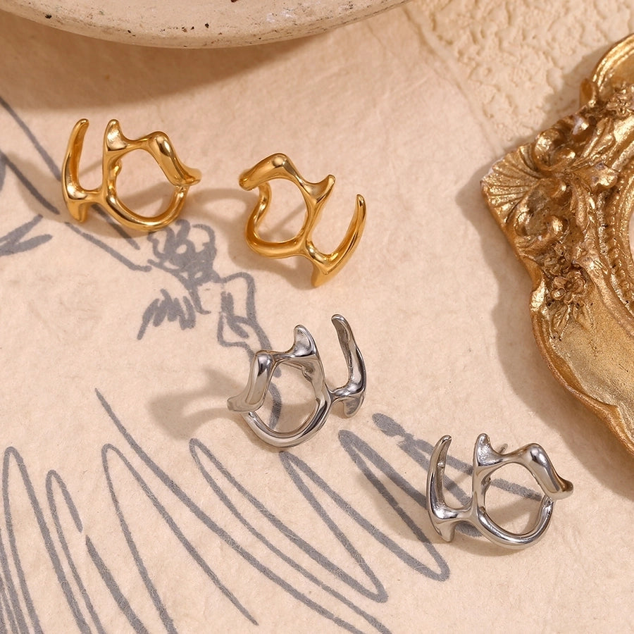 1 Pair Simple Style Geometric 304 Stainless Steel Ear Studs