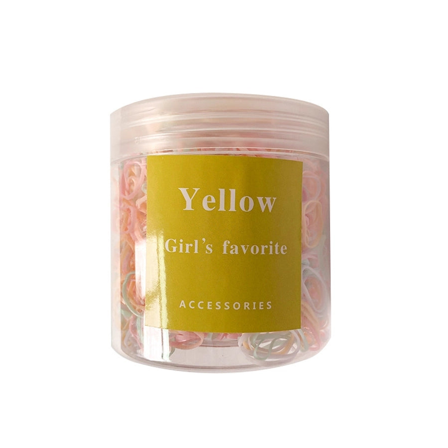 Children's hair accessories disposable rubber band Small color baby head rope does not hurt the hair high elastic girl tie head rubber band