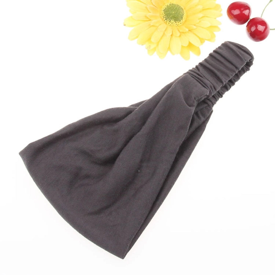 fashion solid color cotton hair band