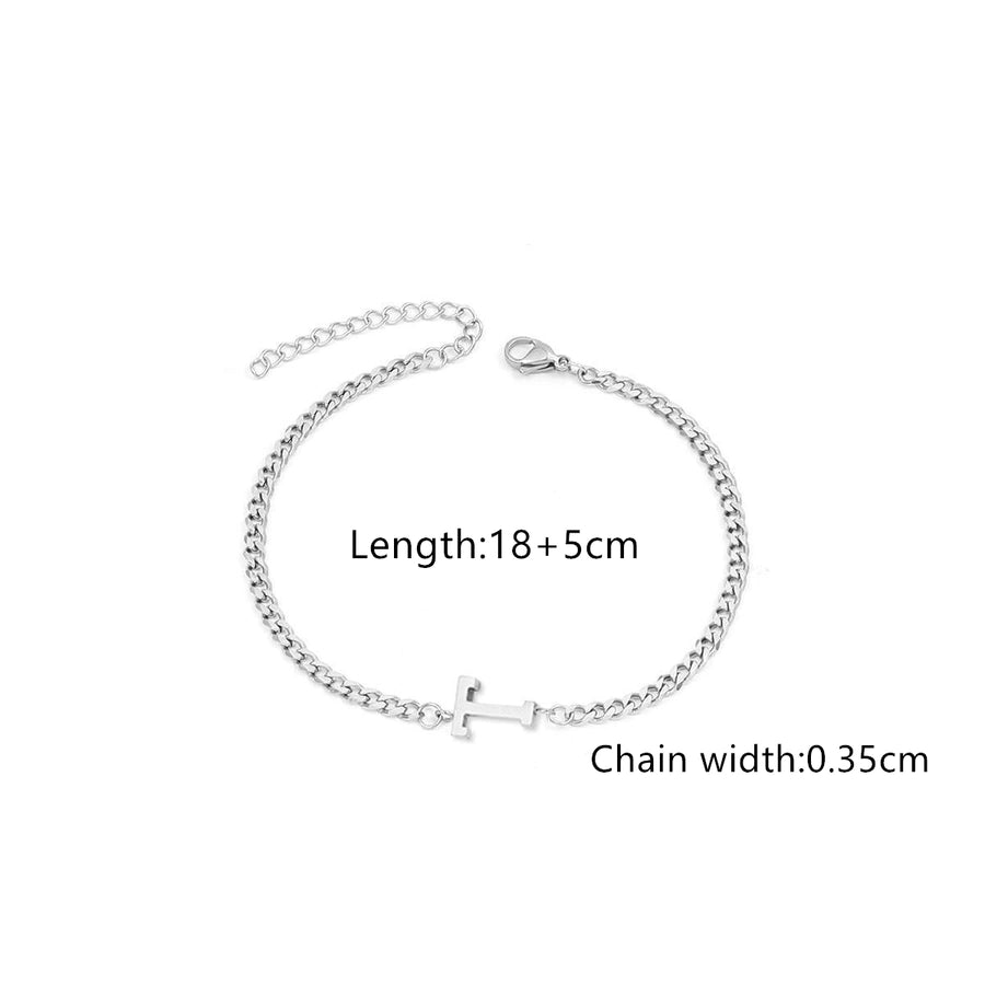 Classic Style Letter 201 Stainless Steel 304 Stainless Steel Bracelets In Bulk