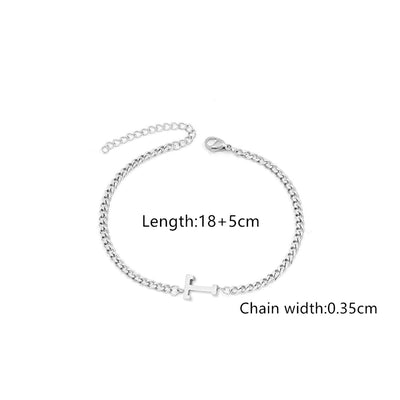 Classic Style Letter 201 Stainless Steel 304 Stainless Steel Bracelets In Bulk