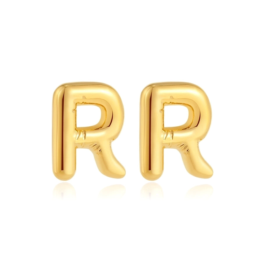 1 Pair Classic Style Letter 304 Stainless Steel Ear Studs