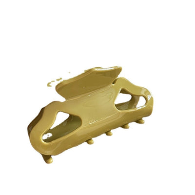 Korea imported France acetic acid grab clip hollow medium hair grab plate hair shark clip hairpin grab clip