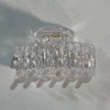 women's simple style transparent plastic hair claws