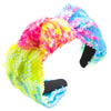 Women's Shiny Grid Sequin Cloth Inlay Sequins Hair Band