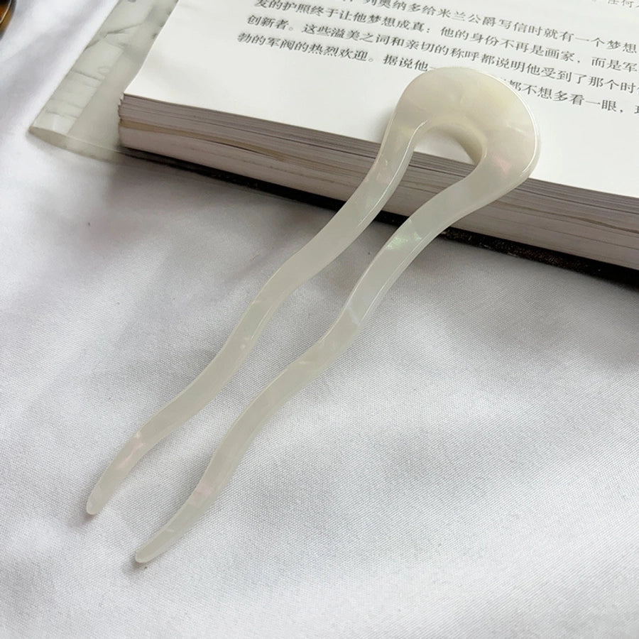 Women's Simple Style U Shape Leopard Acetic acid sheets Hairpin